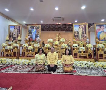 รร.หอพระ ร่วมพิธีเจริญพระพุทธมนต์เฉลิมพระเกียรติถวายพระพรชัยมงคลฯ