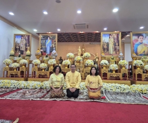 รร.หอพระ ร่วมพิธีเจริญพระพุทธมนต์เฉลิมพระเกียรติถวายพระพรชัยมงคลฯ