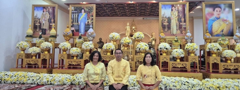 รร.หอพระ ร่วมพิธีเจริญพระพุทธมนต์เฉลิมพระเกียรติถวายพระพรชัยมงคลฯ