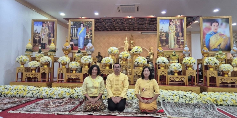 รร.หอพระ ร่วมพิธีเจริญพระพุทธมนต์เฉลิมพระเกียรติถวายพระพรชัยมงคลฯ